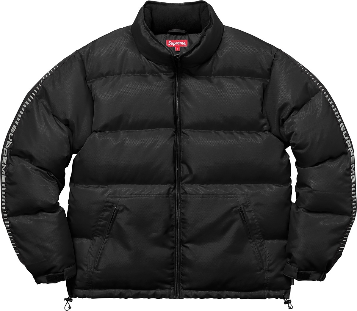 Reflective Sleeve Logo Puffy Jacket view 38